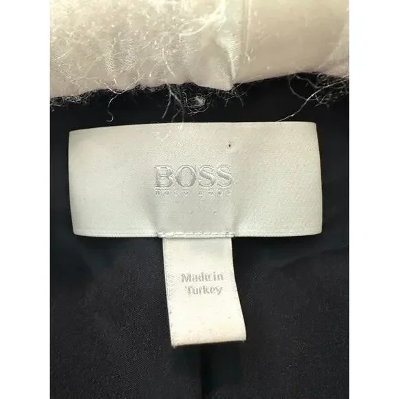 HUGO BOSS Women’s Virgin Wool Blazer Black Tailored Career Jacket Size US 12 - Picture 6 of 10